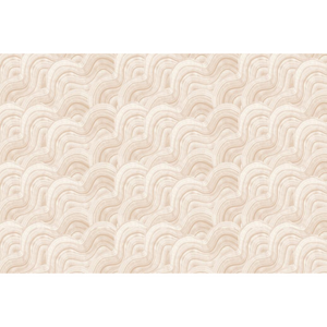 Simplistic Beige Abstract Wavy Lines Wallpaper