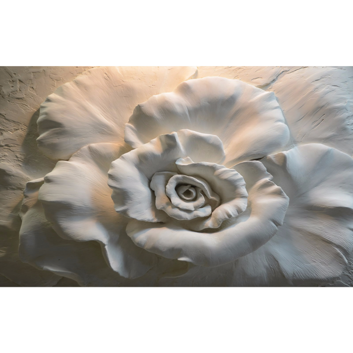 Detailed White Flower Petal Close-Up Wallpaper