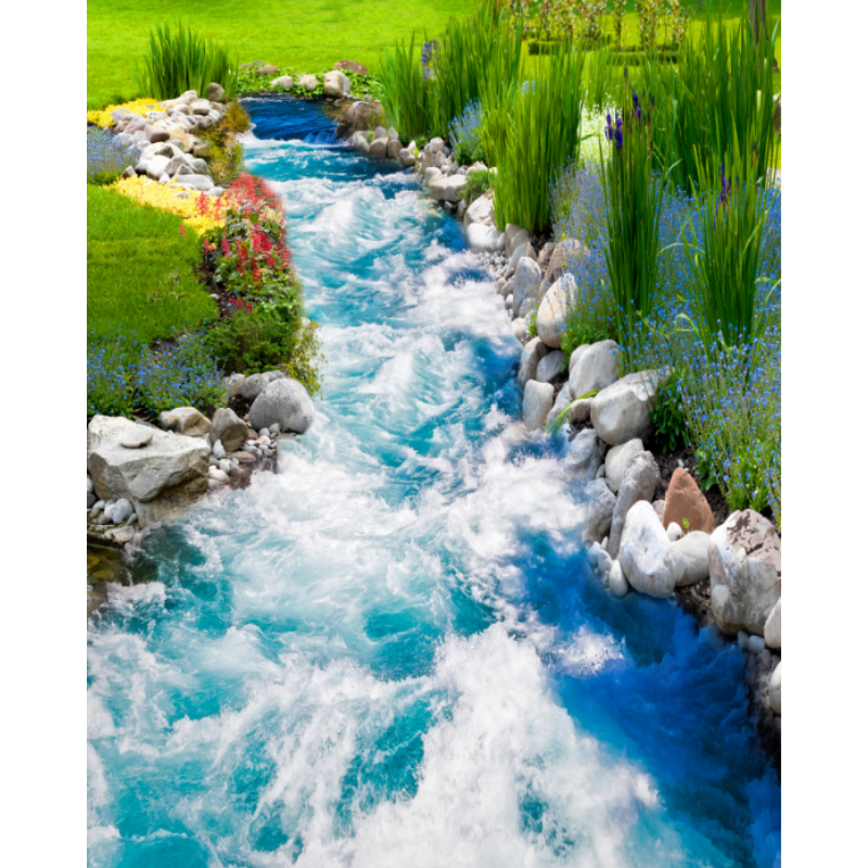 Running River Natural Environment Beauty Wallpaper