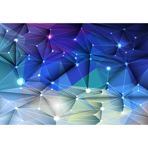 Colorful Geometric Prism Abstract Wallpaper