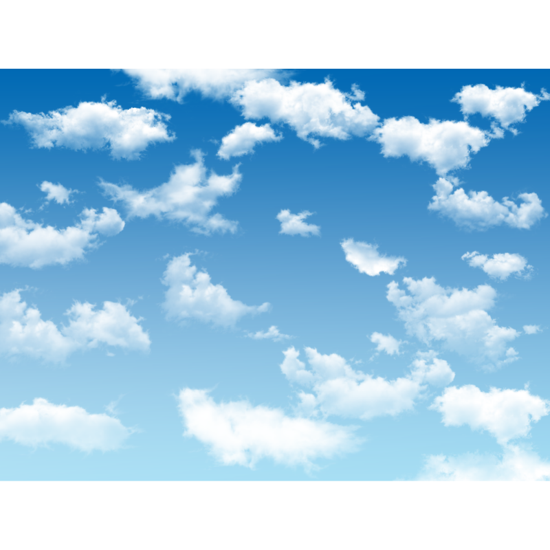Simple Blue Sky With Clouds Wallpaper