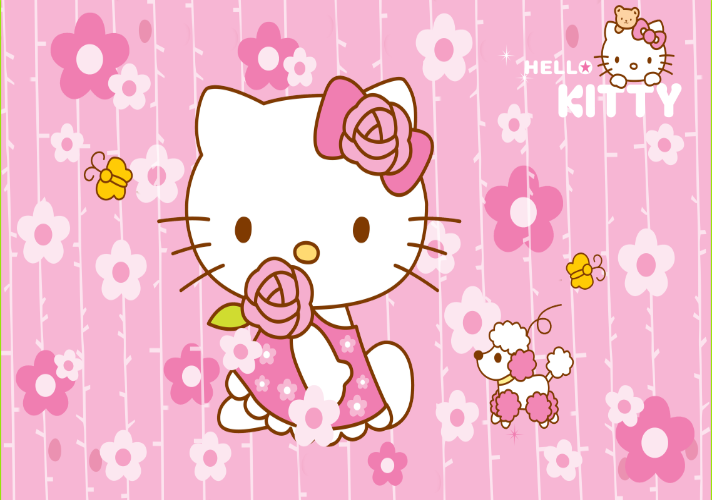 3D Adorable Hello kitty Wallpaper – My Original Wallpaper