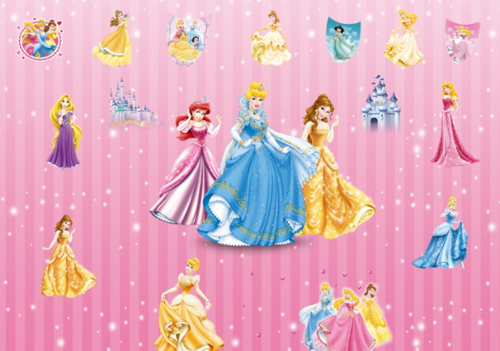 3D Adorable Princesses Wallpaper