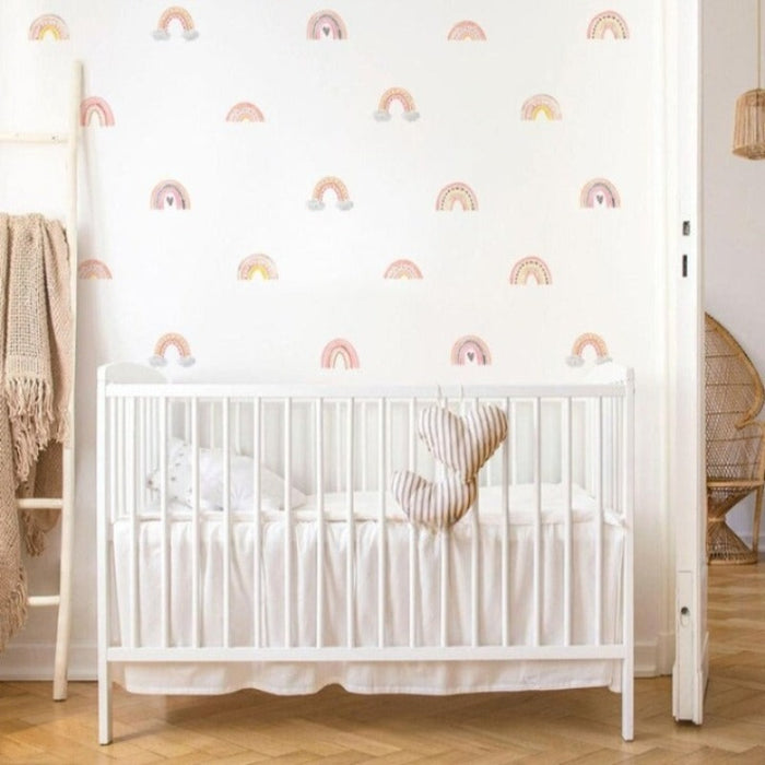 Pink Rainbow Removable Wall Stickers