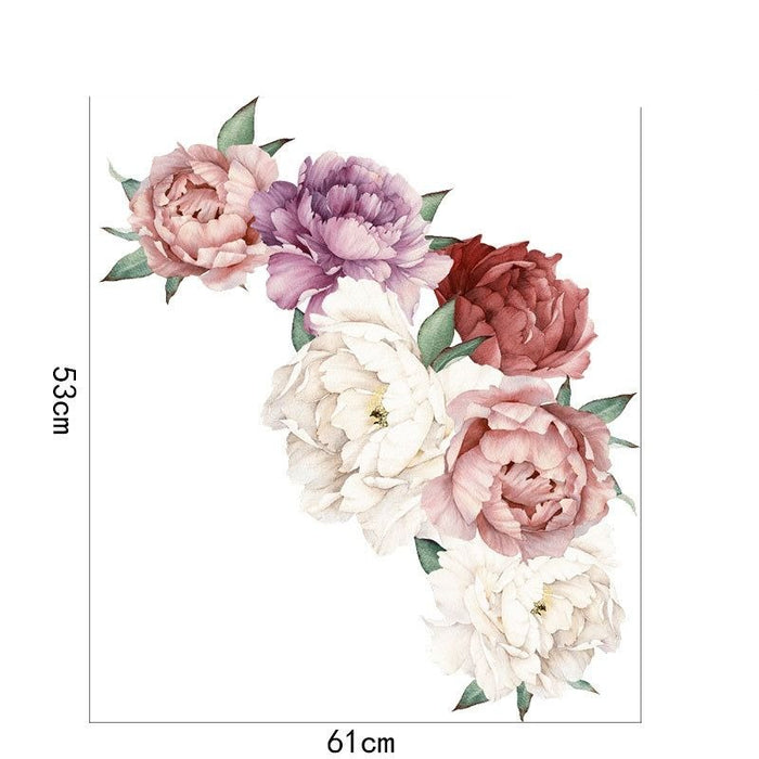 Blooming Peony Wall Sticker