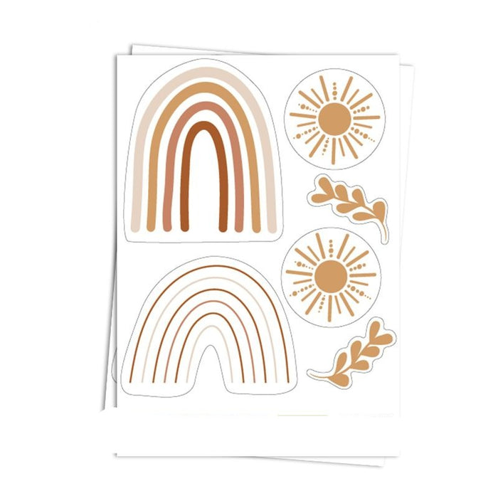 Cartoon Sun Rainbows Wall Stickers