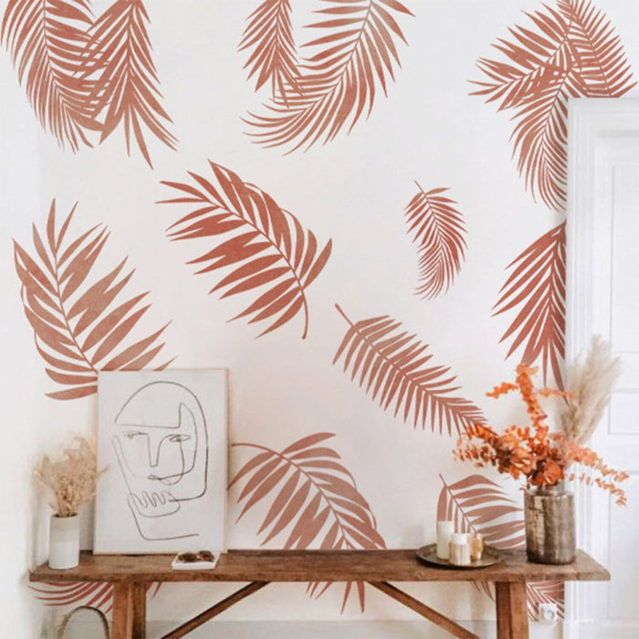 Boho Palm Leaves Wall Stickers