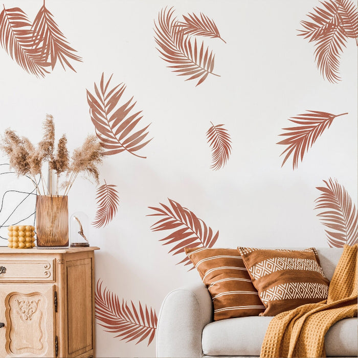 Boho Palm Leaves Wall Stickers