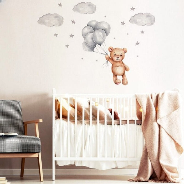 Swing Polar Bear Wall Sticker For Kid's Room