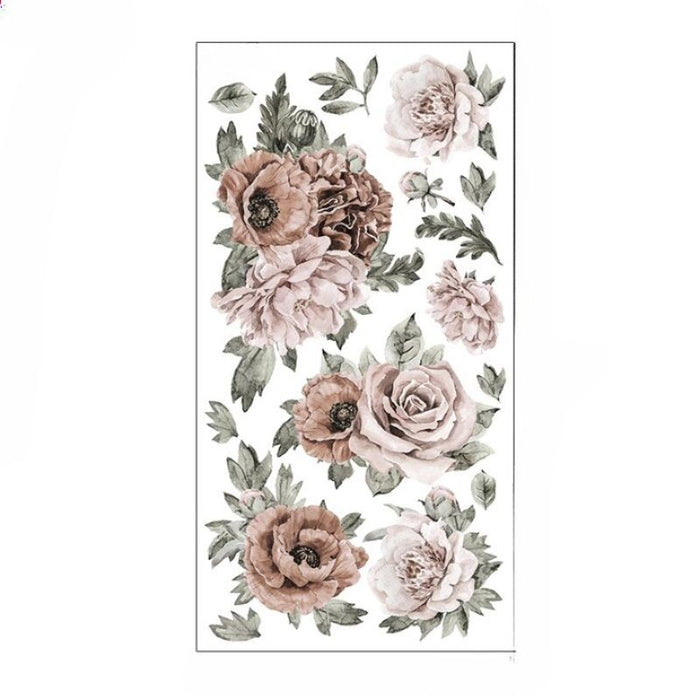 Large Peony Flower Wall Stickers