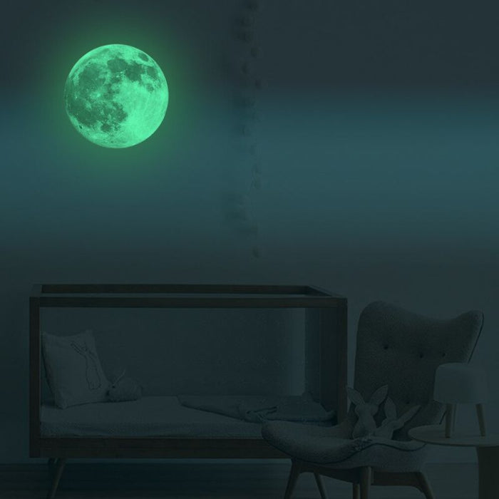 Luminous Moon 3D Earth Wall Stickers for Kids Room