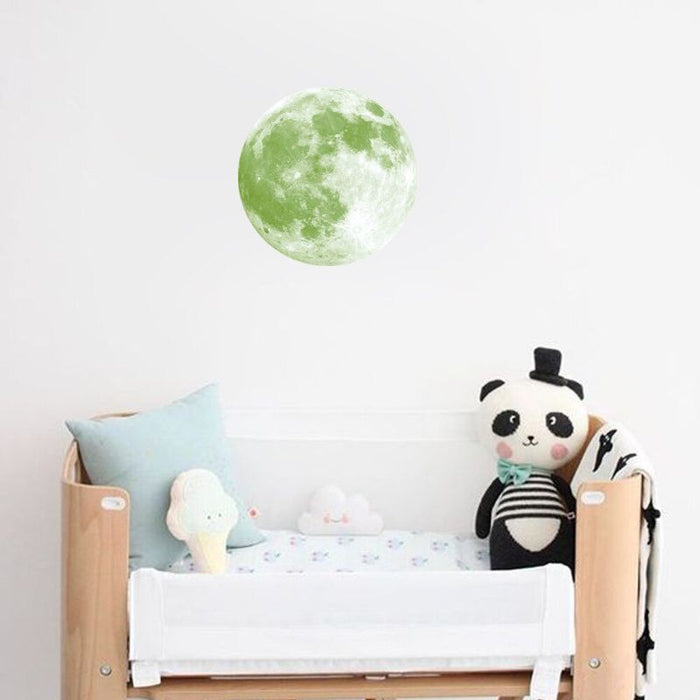 Luminous Moon 3D Earth Wall Stickers for Kids Room