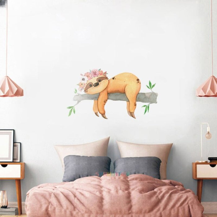 Cartoon Animal Sleeping Stickers