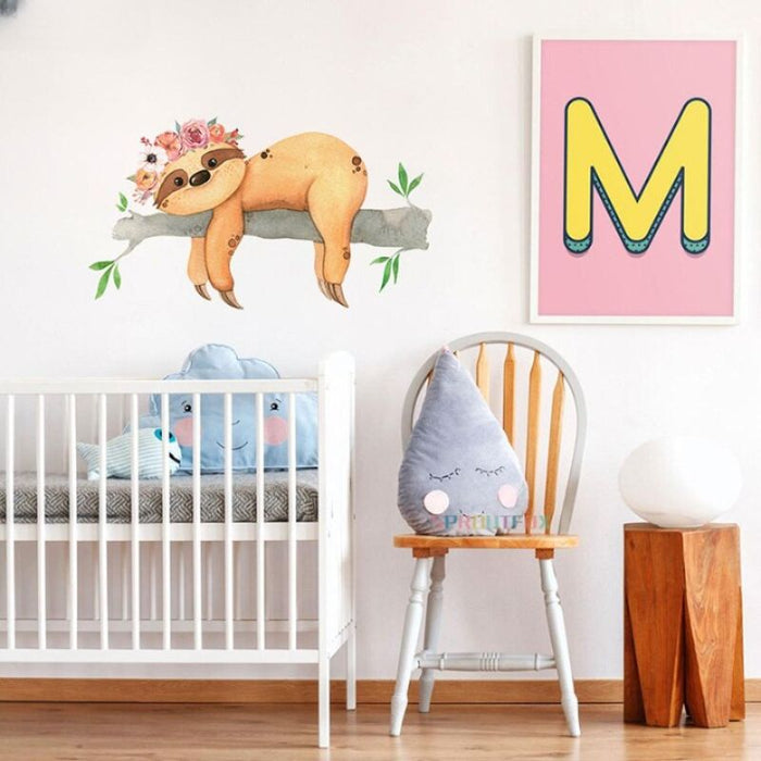 Cartoon Animal Sleeping Stickers