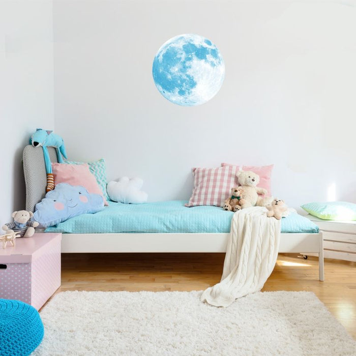 Luminous Moon 3D Earth Wall Stickers for Kids Room