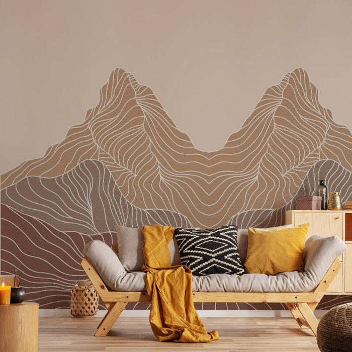 Abstract Mountain Wall Stickers For Living Room