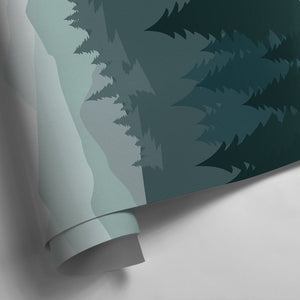 Forest And Mountains Wall Stickers