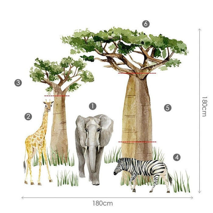 Large Forest Animal Wall Stickers