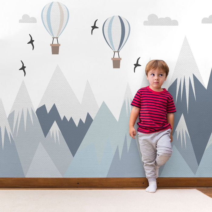 Birds Mountain Wall Stickers