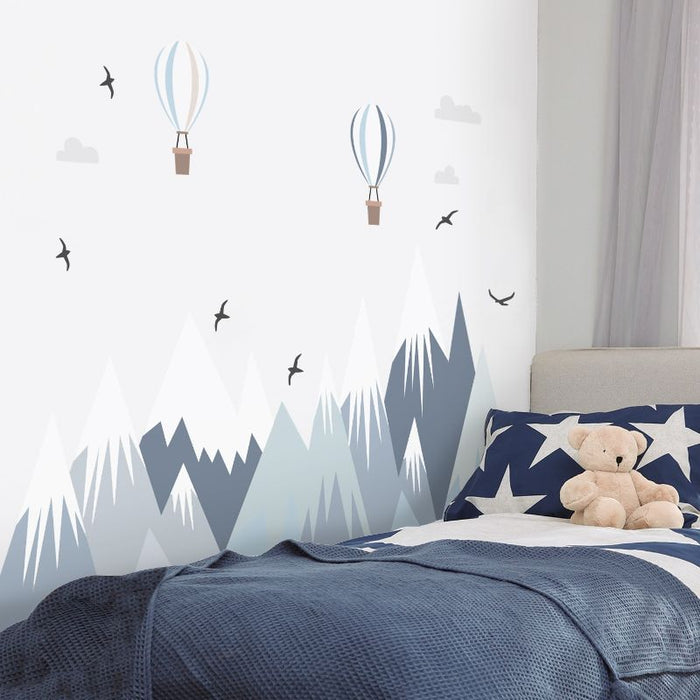 Birds Mountain Wall Stickers