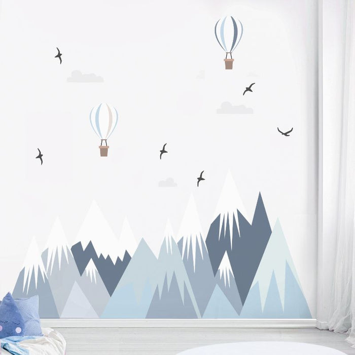 Birds Mountain Wall Stickers