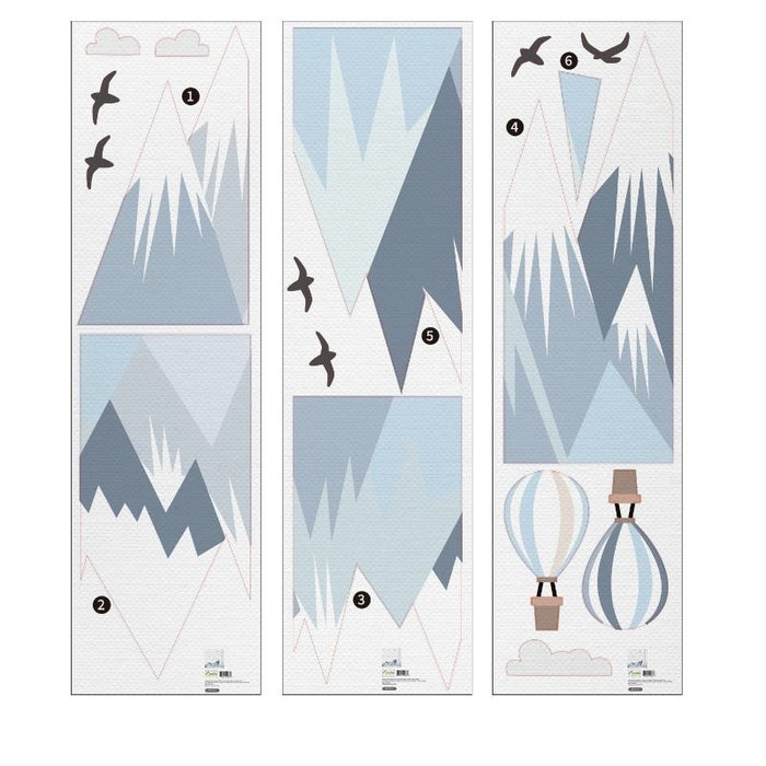 Birds Mountain Wall Stickers