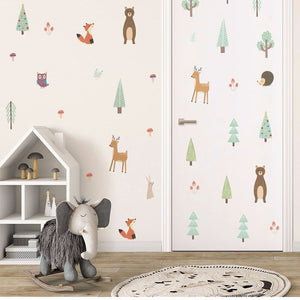Lovely Forest Animal Wall Stickers