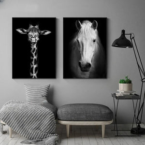 Animals Canvas Painting Wall Art