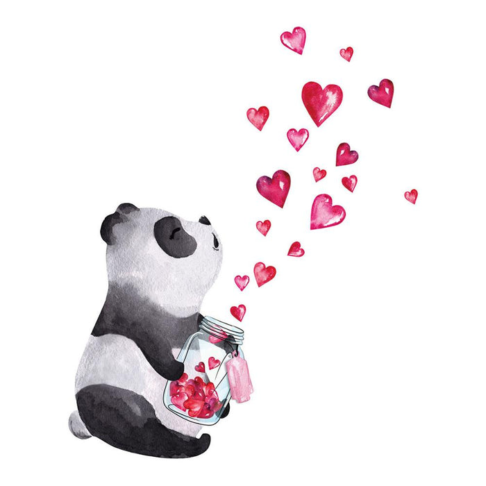 Hand Drawn Cute Panda Wall Sticker