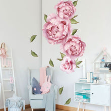 Peony Rose Flowers Wall Stickers