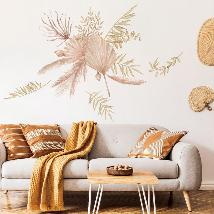 Boho Style Leaves Wall Stickers For Kids