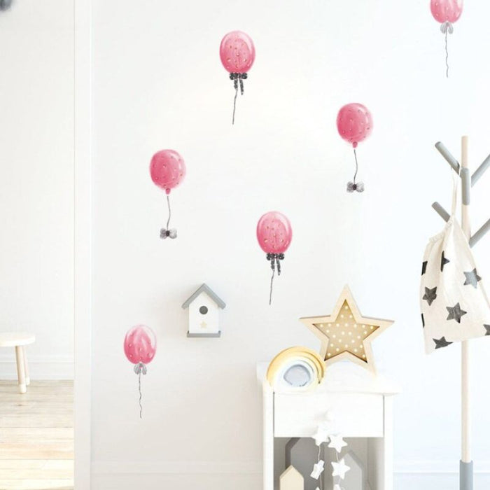 DIY Pink Balloon Mural Decals For Kids