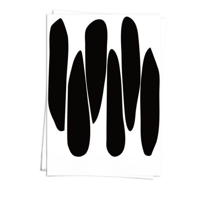 Black Abstract Line Wall Stickers