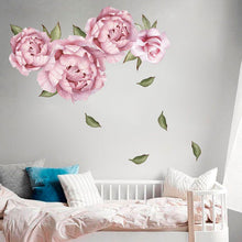 Peony Rose Flowers Wall Stickers