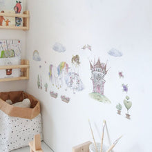 Girl With Unicorn Wall Stickers