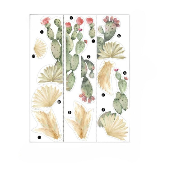 Cactus Garden Wall Sticker