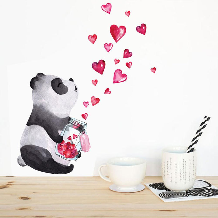 Hand Drawn Cute Panda Wall Sticker