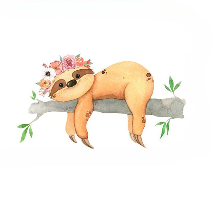 Cartoon Animal Sleeping Stickers