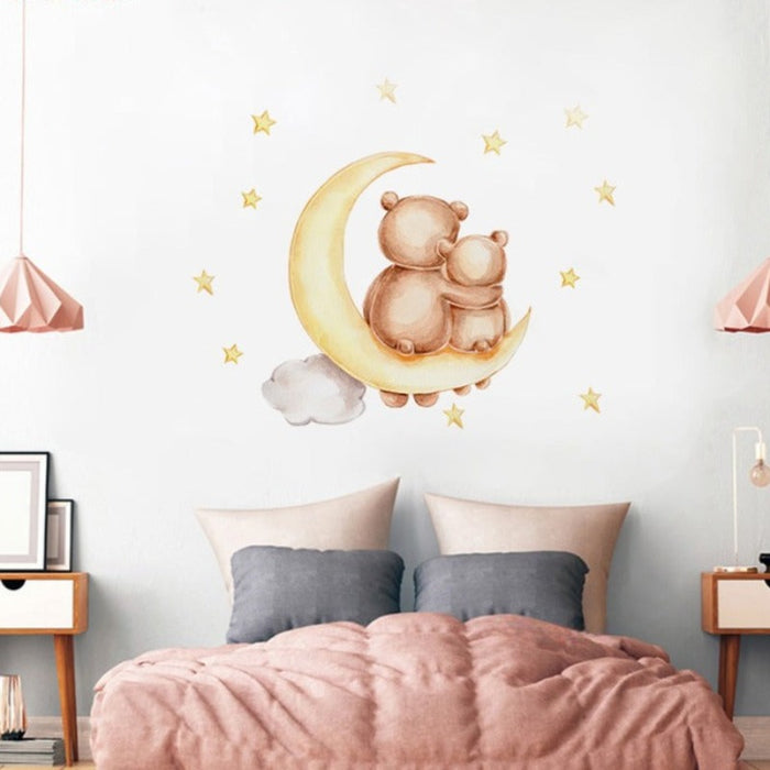 Mommy Bear And Little Bear Wall Stickers