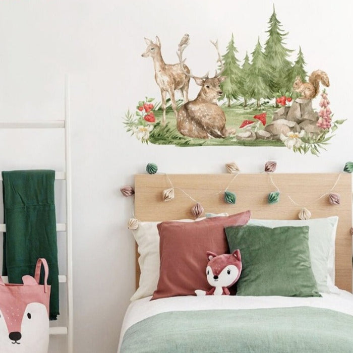 Cartoon Deer Wall Sticker