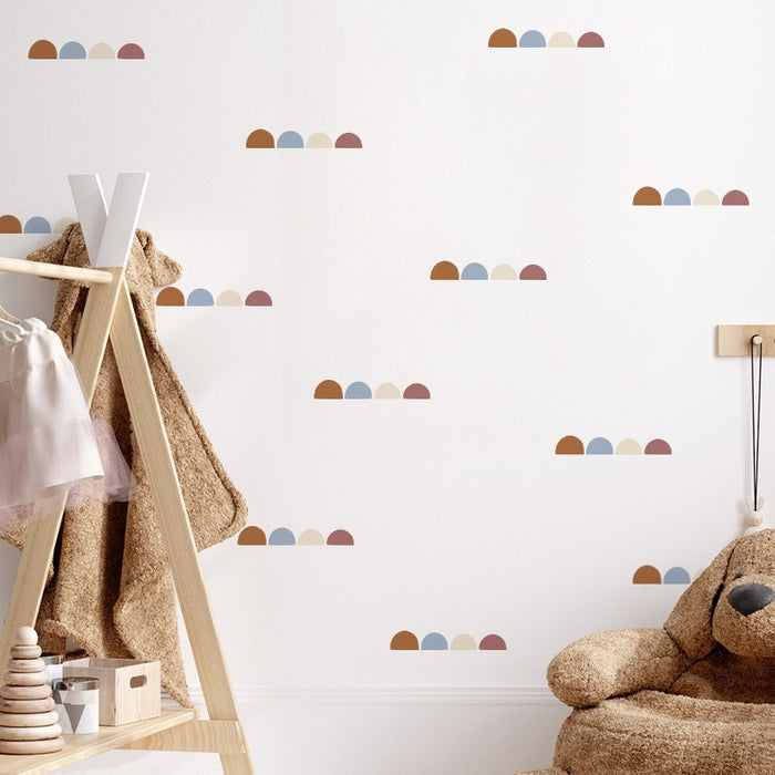 Cartoon Scandinavian Hills Wall Sticker