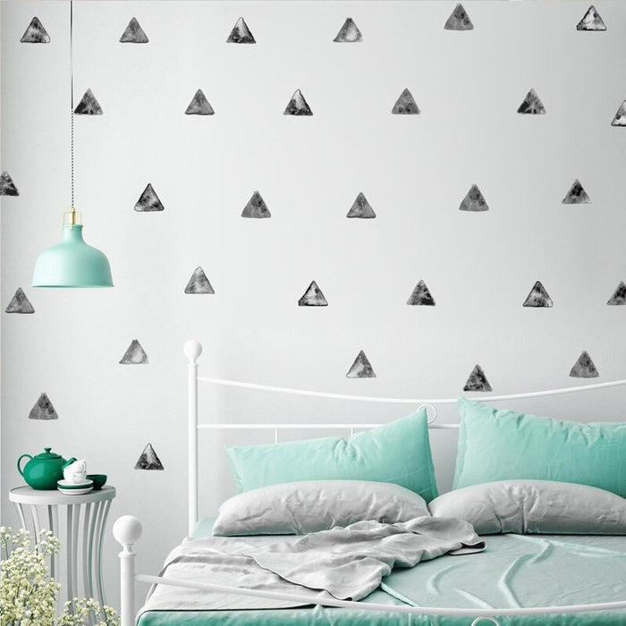 Nordic Style Black Triangles Wall Sticker