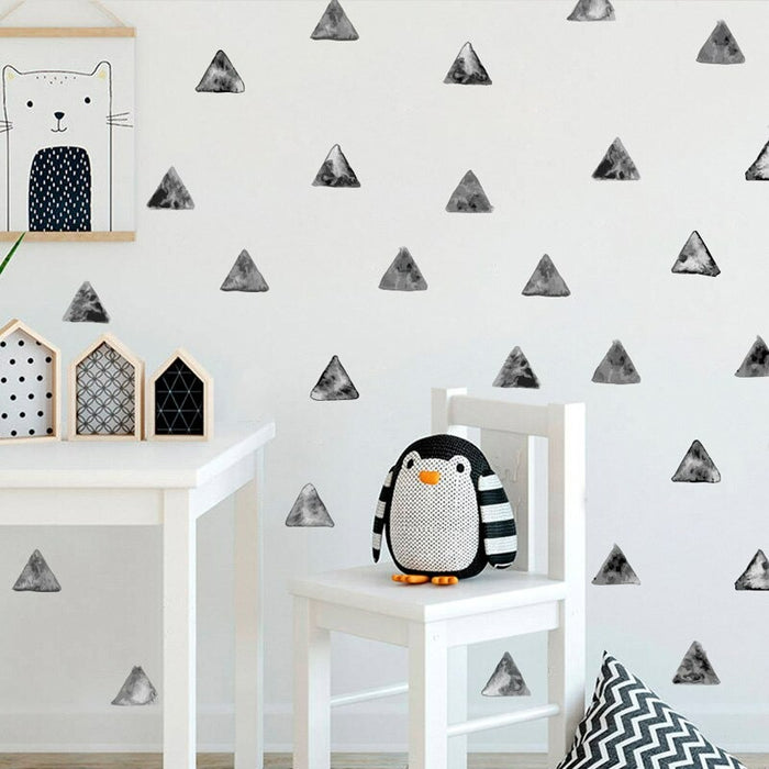 Nordic Style Black Triangles Wall Sticker