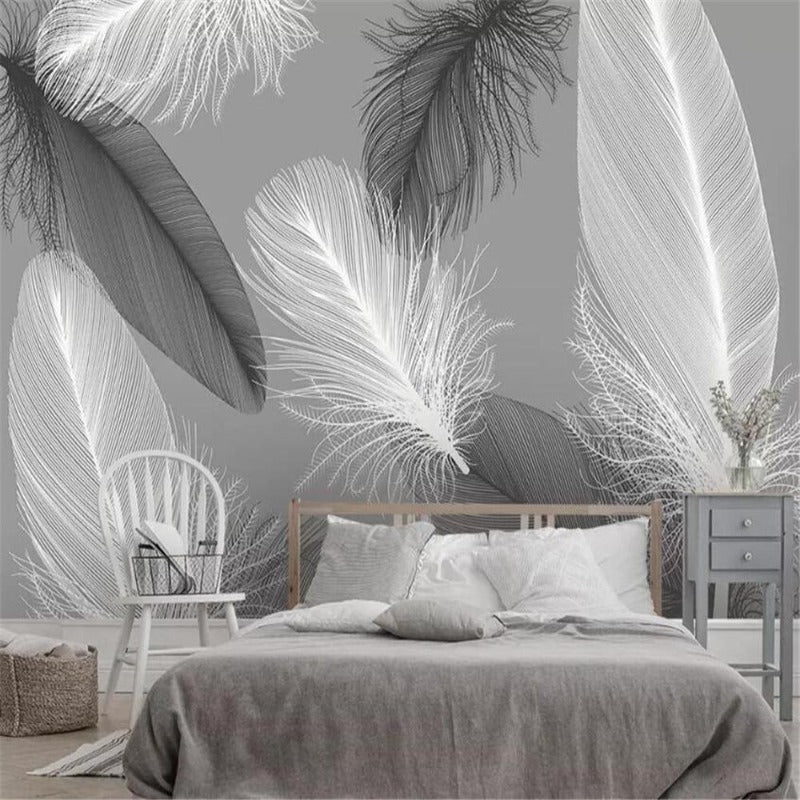 Modern Feather Wallpaper