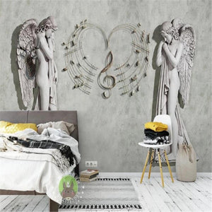 European Angel Musical Wallpaper