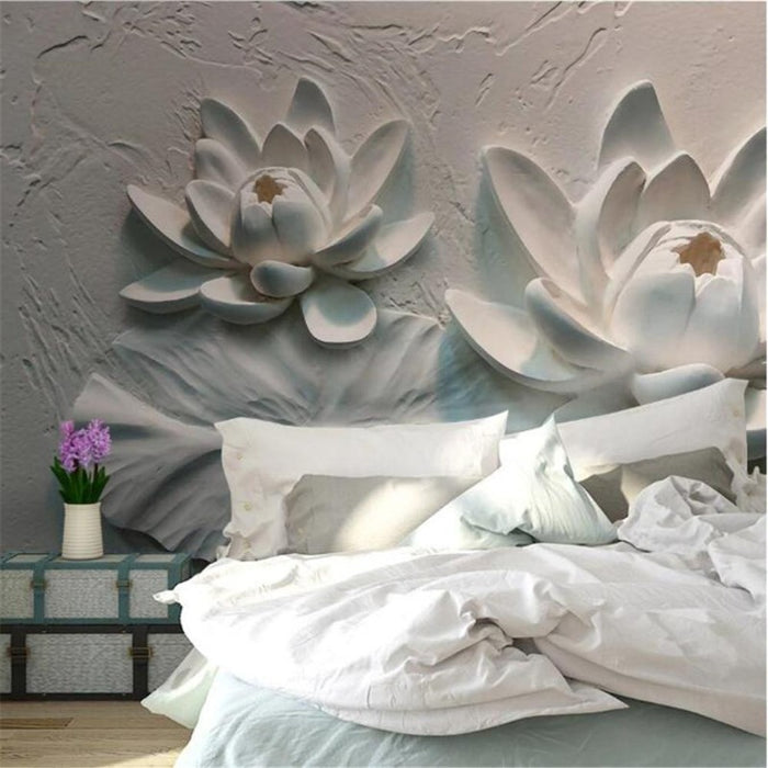 3D Lotus Flower Wallpaper