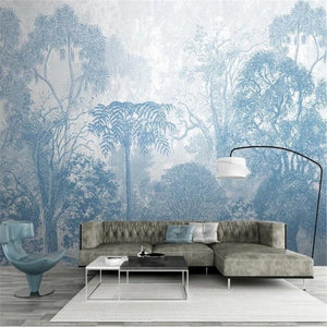 Hand-Painted Mystical Forest Wallpaper
