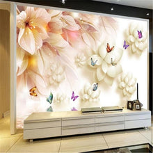 3D European Fantasy Lotus Flower Wallpaper