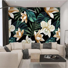 Simple Hand-Painted Tropical Banana Flowers Wallpaper