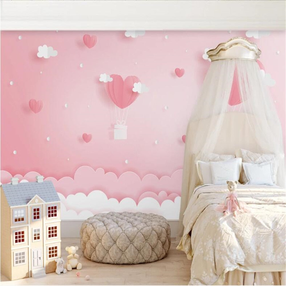 3D Pink clouds wallpaper